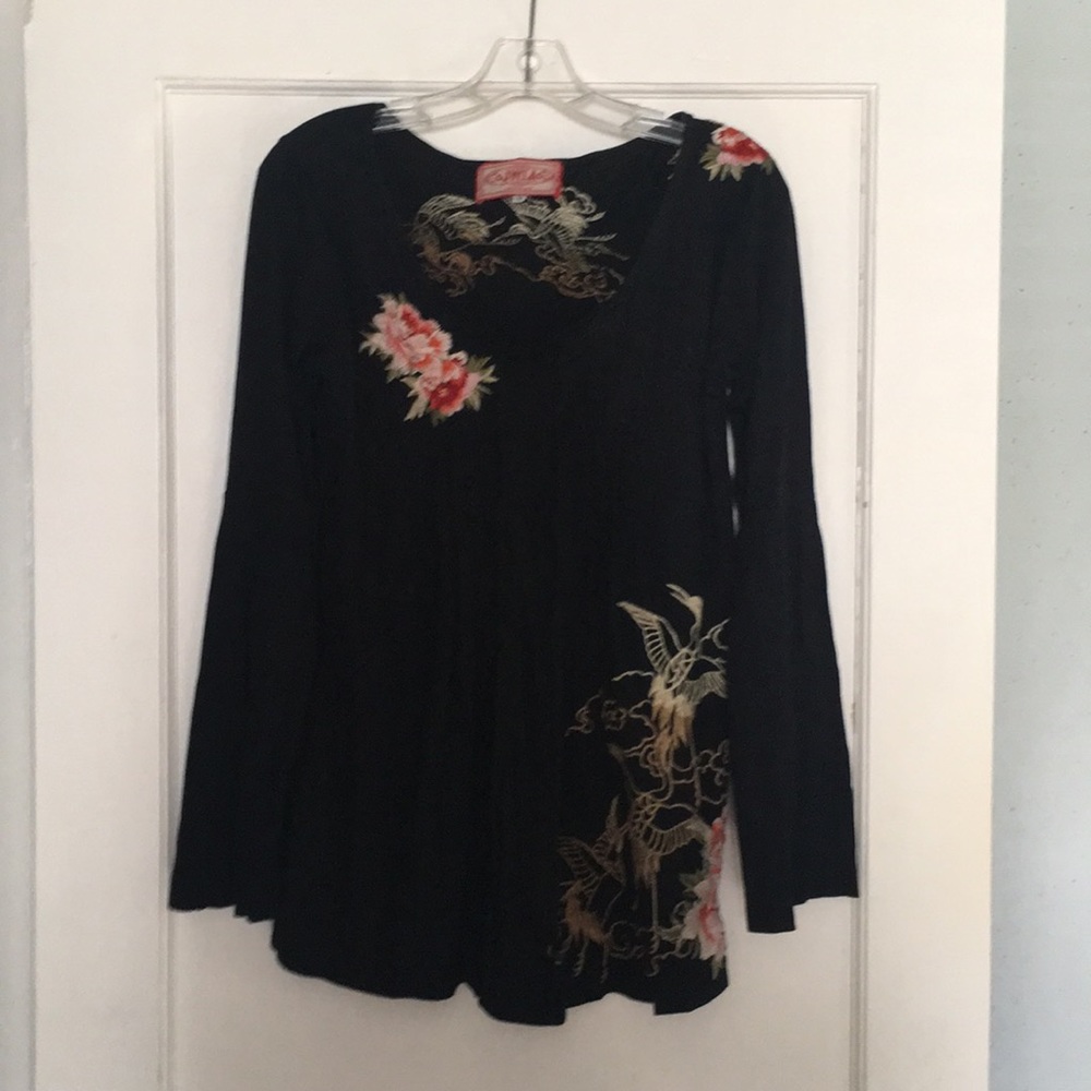 Johnny Was LA Long Sleeve Top Size Medium